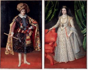 Sir Robert and Lady Teresia Shirley c.1624-1627. Wikipedia Commons.